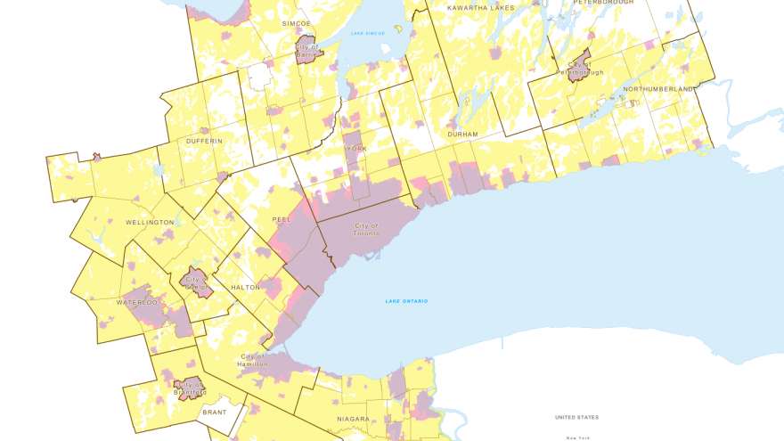 Prime Agricultural Lands and the Built Up Area